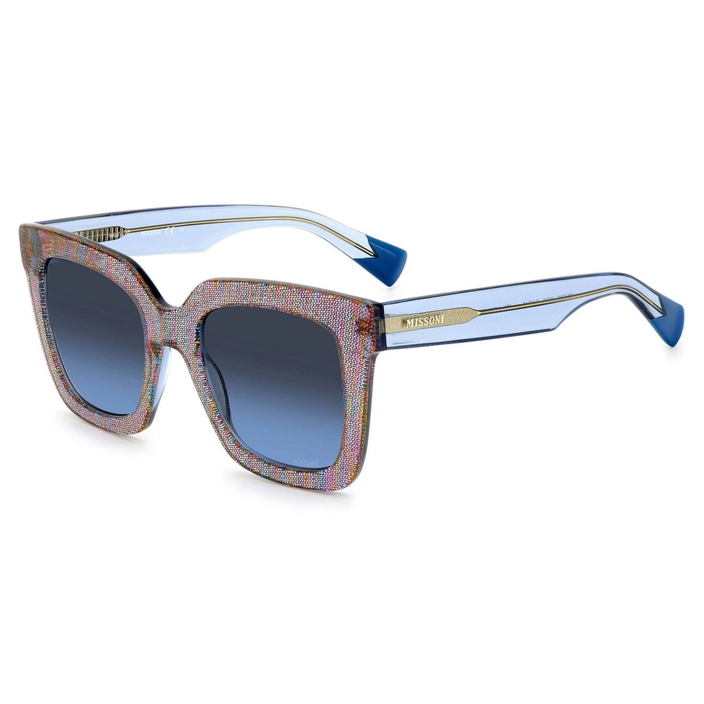 Missoni Women's Sunglasses Pink Pattern Rectangular Frame MIS 0126/S 0QQ7 08