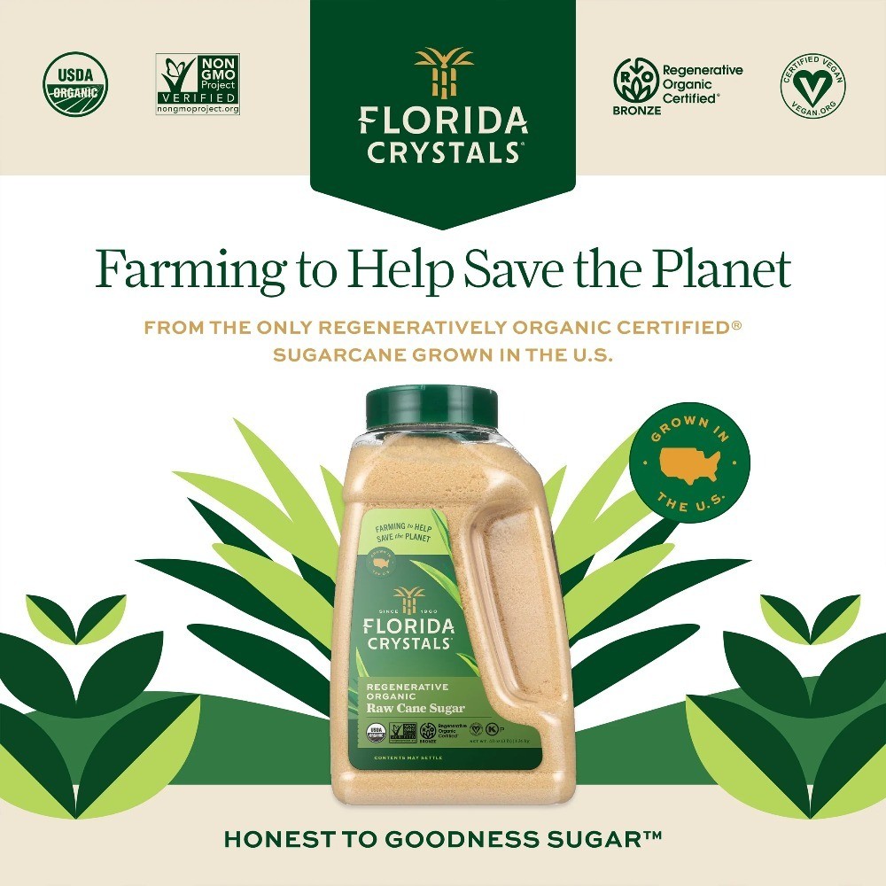 Regenerative Organic Cane Sugar, 48 oz Jug