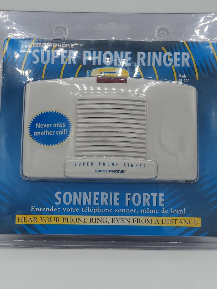 Ameriphone SR-200 Super Phone Ringer Loud Ring Amplifier Beige New Sealed
