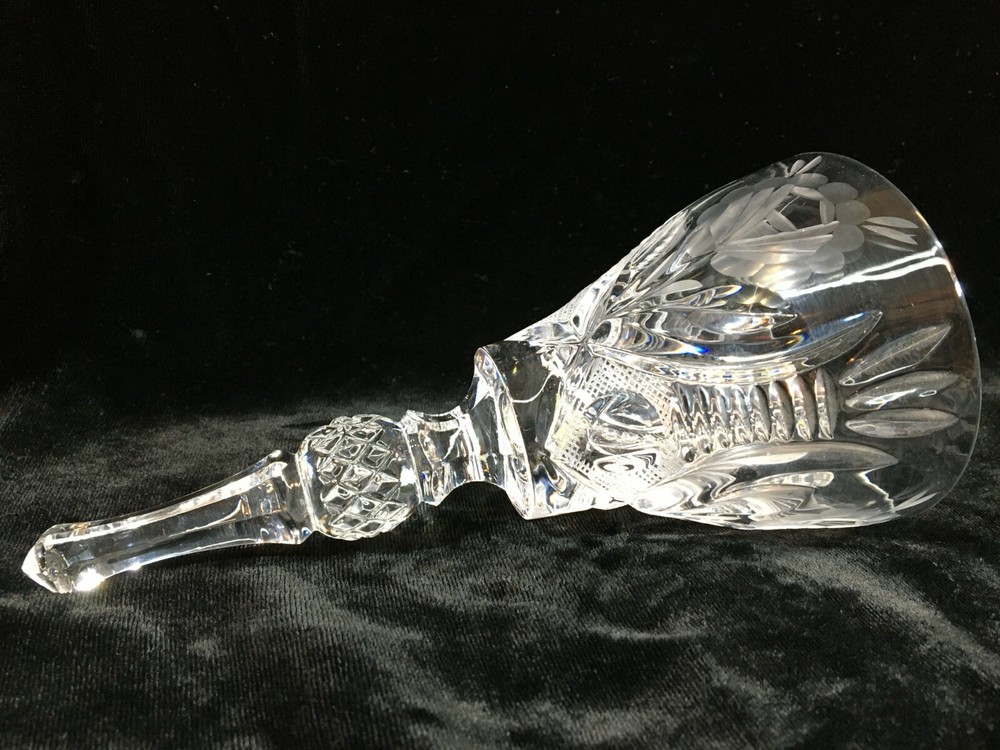 Lead Crystal Bell 7-1/2"