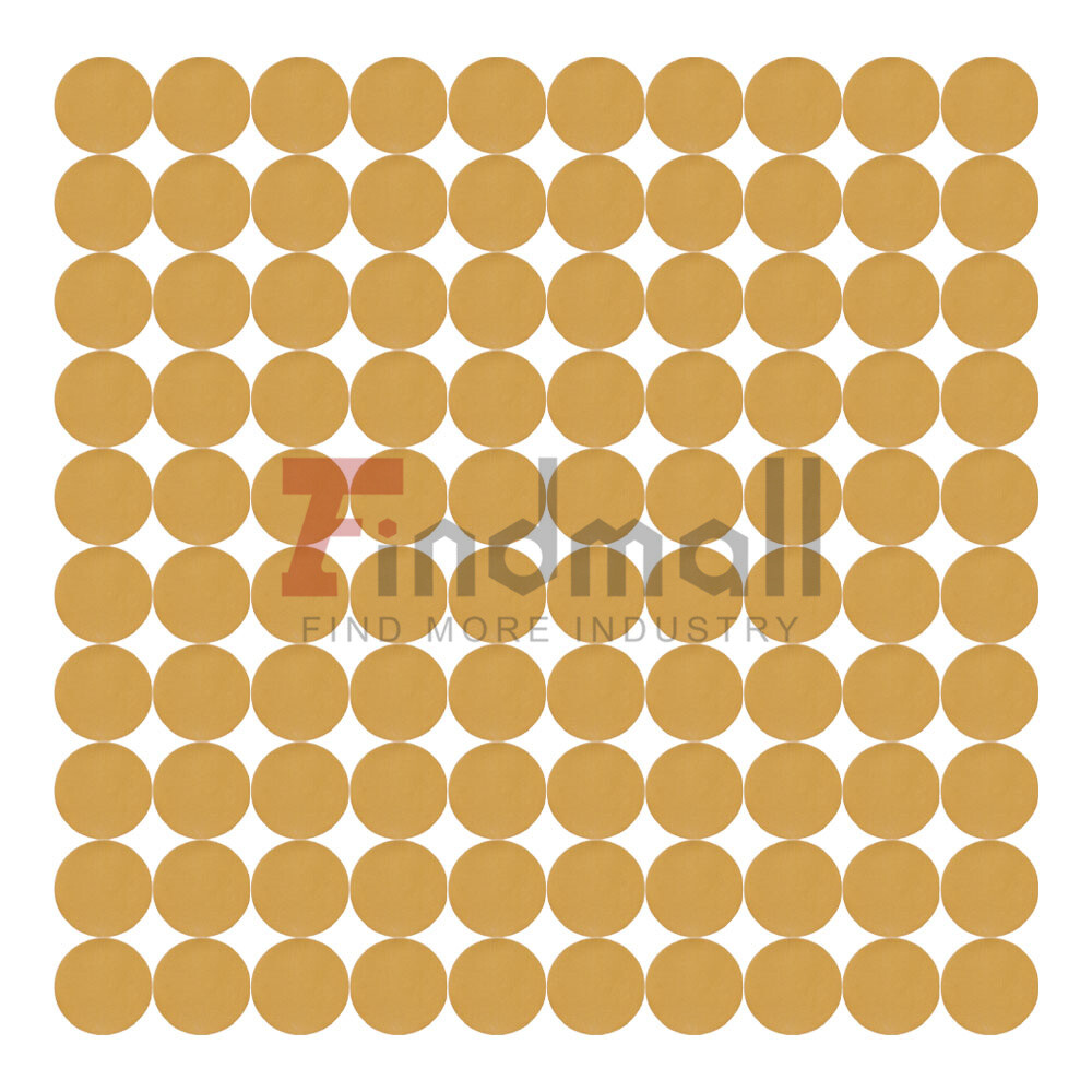 100 Pcs 320 Grit 5" NO-Hole Disc Hook Loop Pads Sanding Discs Flocking