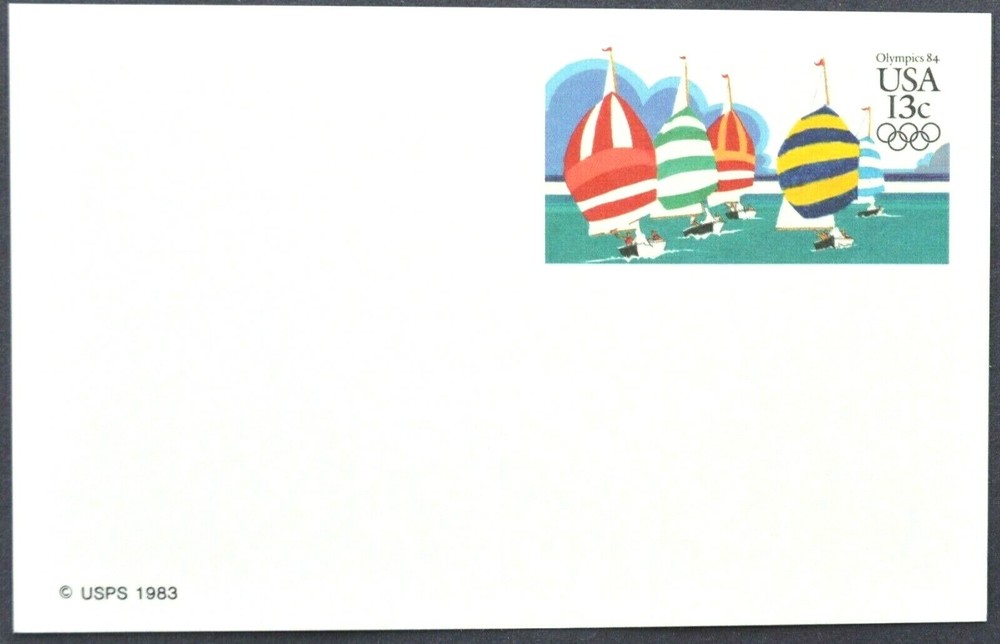 1983 US Sc. #UX100 postal card, 13 cent, mint, sharp corners, excellent shape
