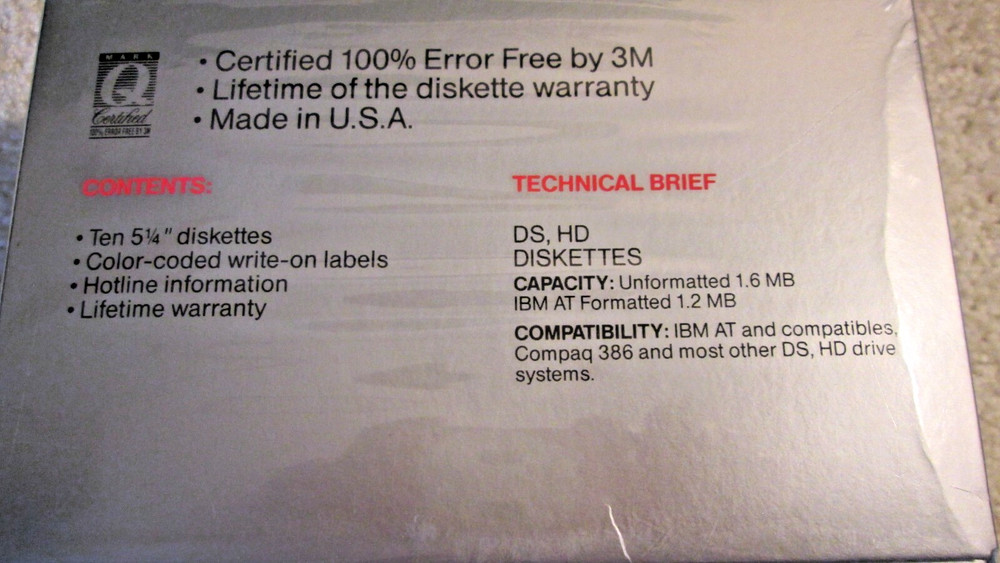 2 boxes of 10 3M DS HD computer discs