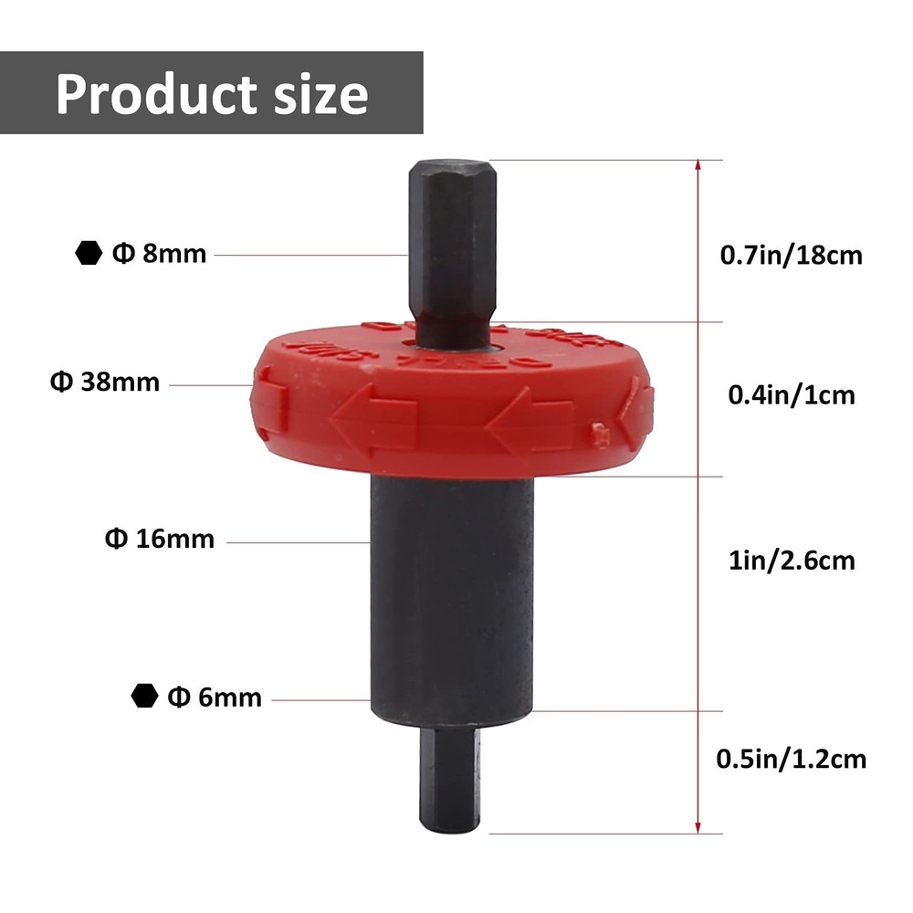 Engine Jump Starter Adapter, For Craftsman Speed Start Bit, Red