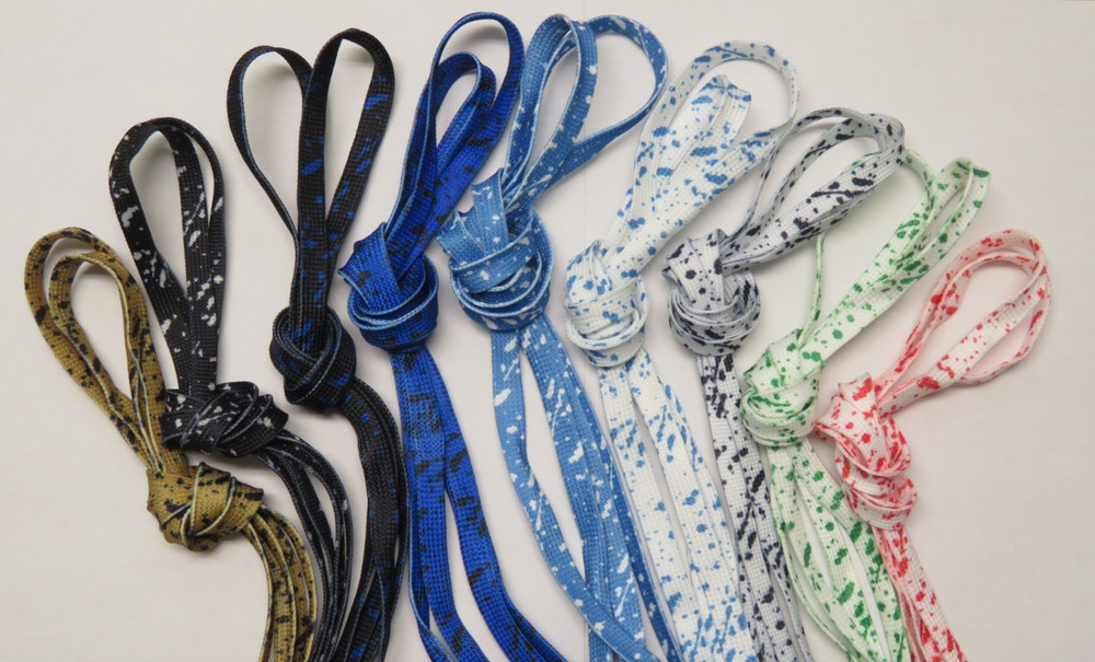 FLAT with Pattern Quality Athletic SHOE LACES Sneaker Shoe Strings