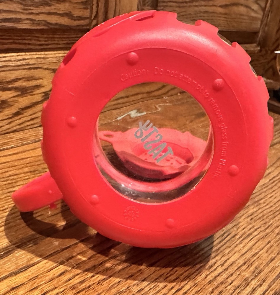 Glass Popcorn Popper Microwave Micro Pop 3 Qt Ecolution Red