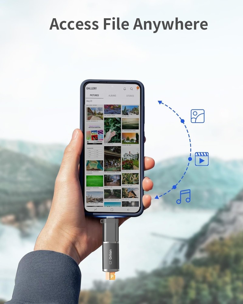 USB 3.0 Micro SD Card Reader, 5Gbps Speed Adapter 1 Pack, Black