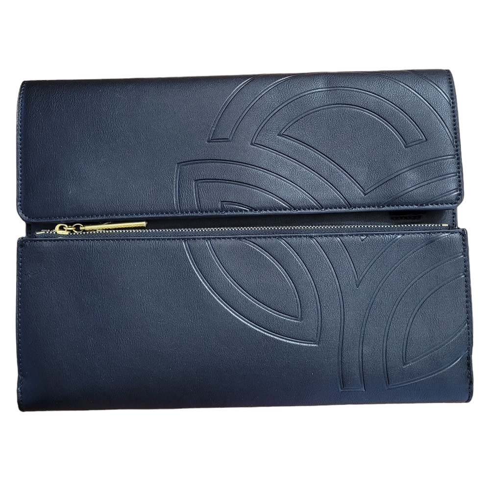 Nature Sunshine Black Embroidered Portfolio