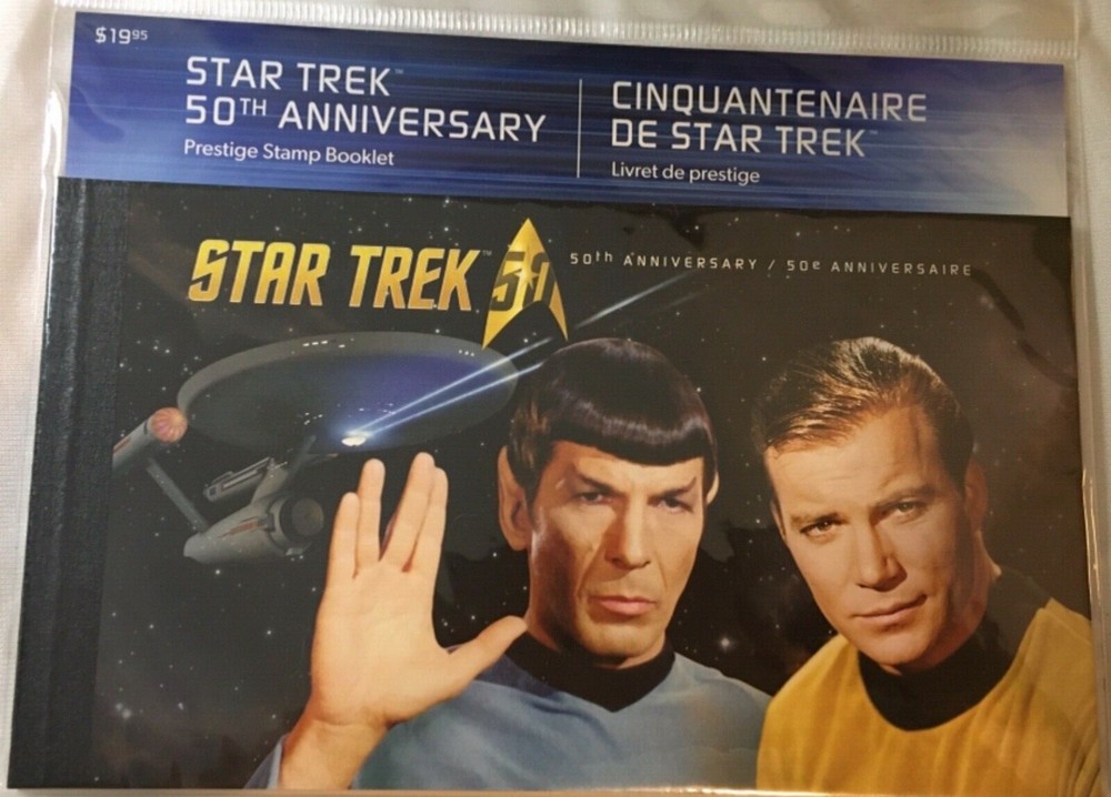star trek 50th anniversary postage stamp booklet