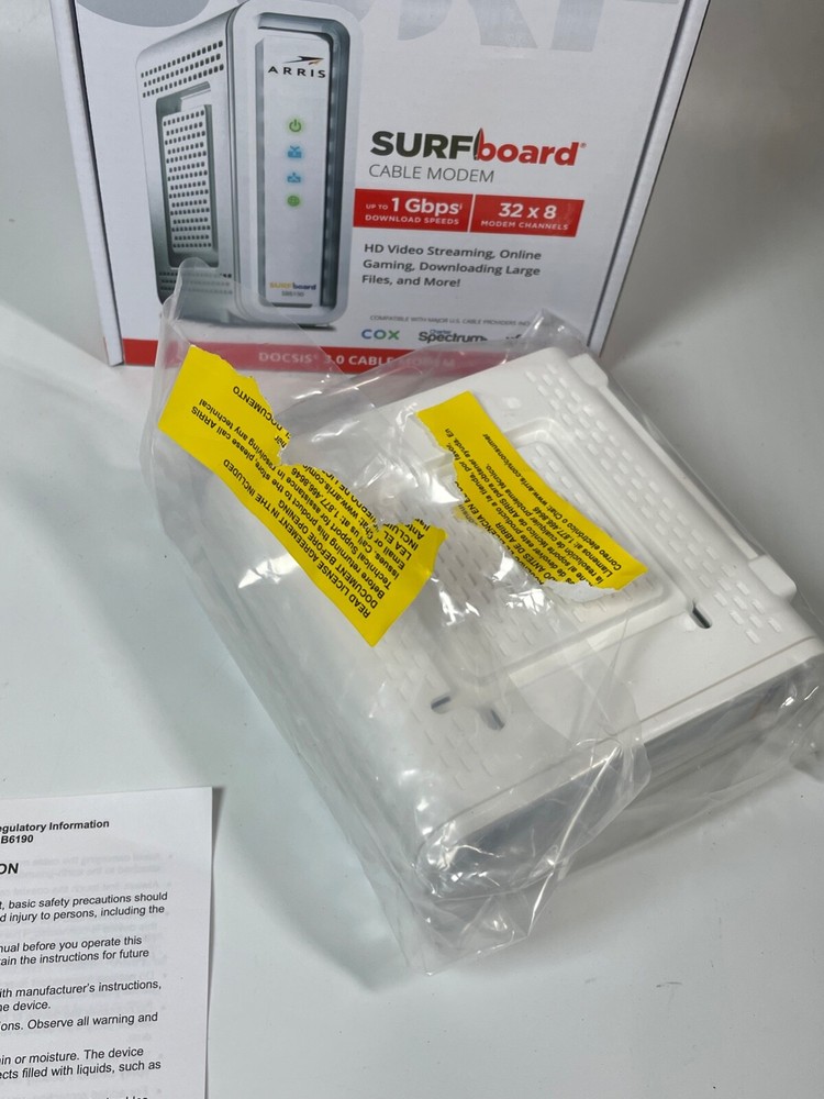 ARRIS Surfboard SB6190 - 32x8 Cable Modem - White