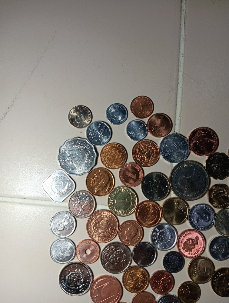 50 Different Coins from 50 Different Countries - Most Uncirculated