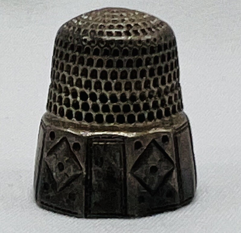 Sterling Silver Thimble Vintage Sewing Thimble Size 9