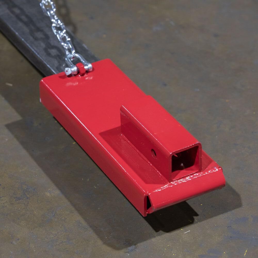 Titan Attachments Single Forklift 2" Hitch Receiver, Pallet Fork Blade Insert