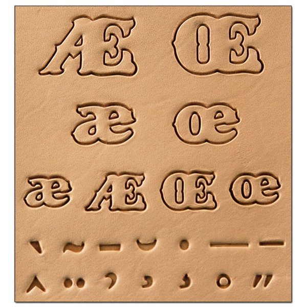 ALPHABET ACCENT STAMP SET by TANDY
