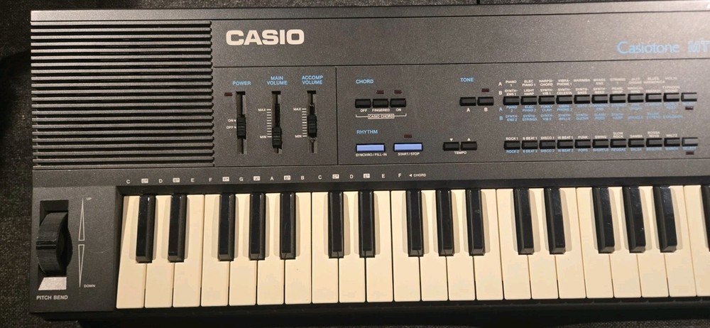 Casiotone Casio MT-600 PCM Pulse Code Modulation Keyboard Midi Synthesizer WORKS