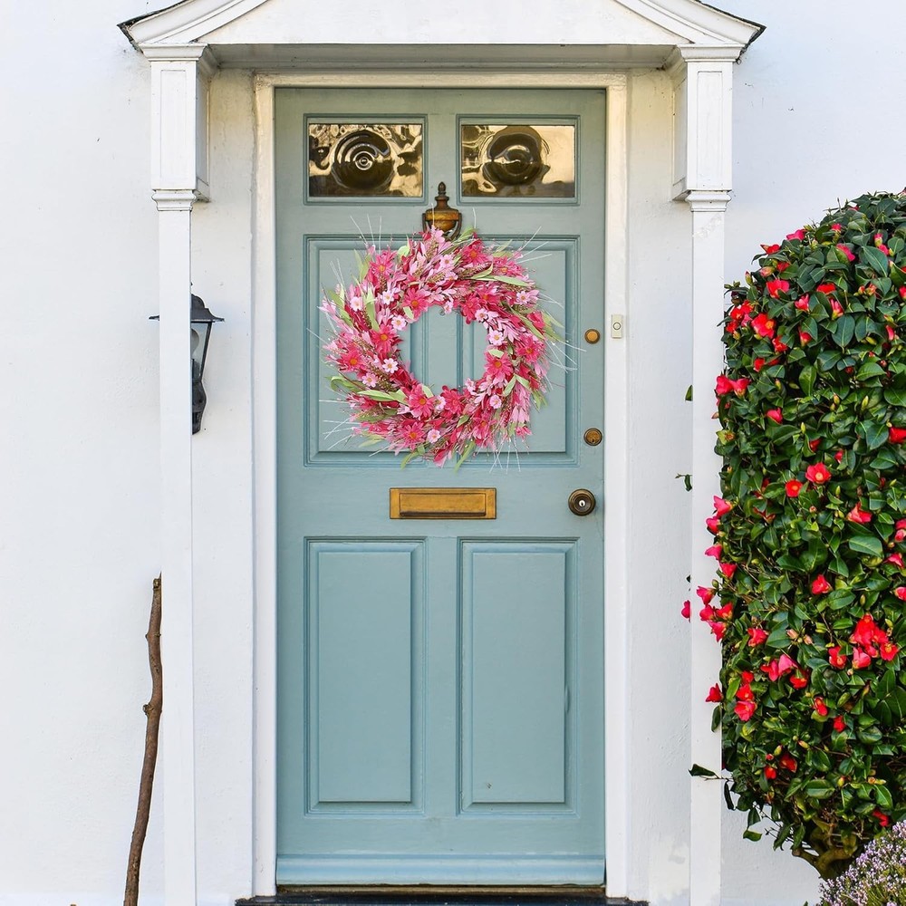 Artificial Daisy Wreath for Valentine's - 21in