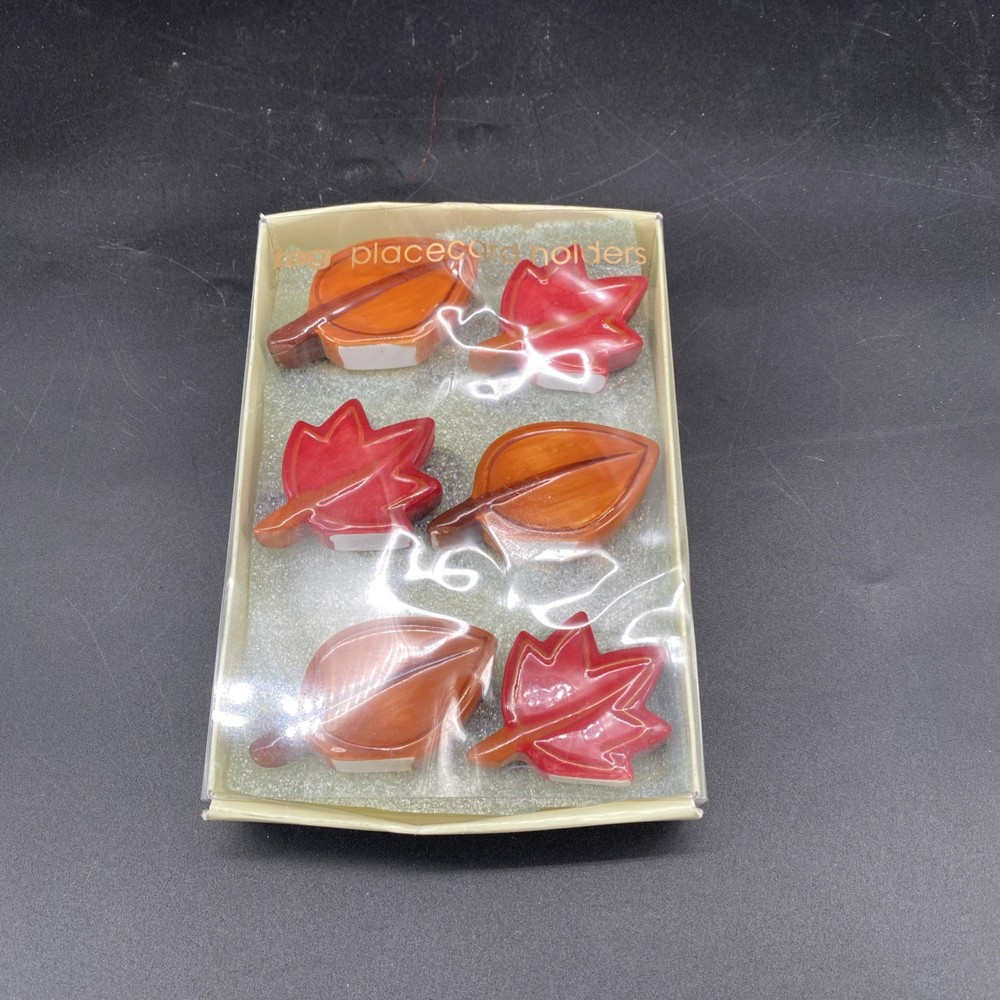 Tag Placecard Holders - Falling Leaves