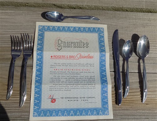 Rogers & Bro, Stainless Silverware, Set 61 Pieces, Caprice Flatware Tableware
