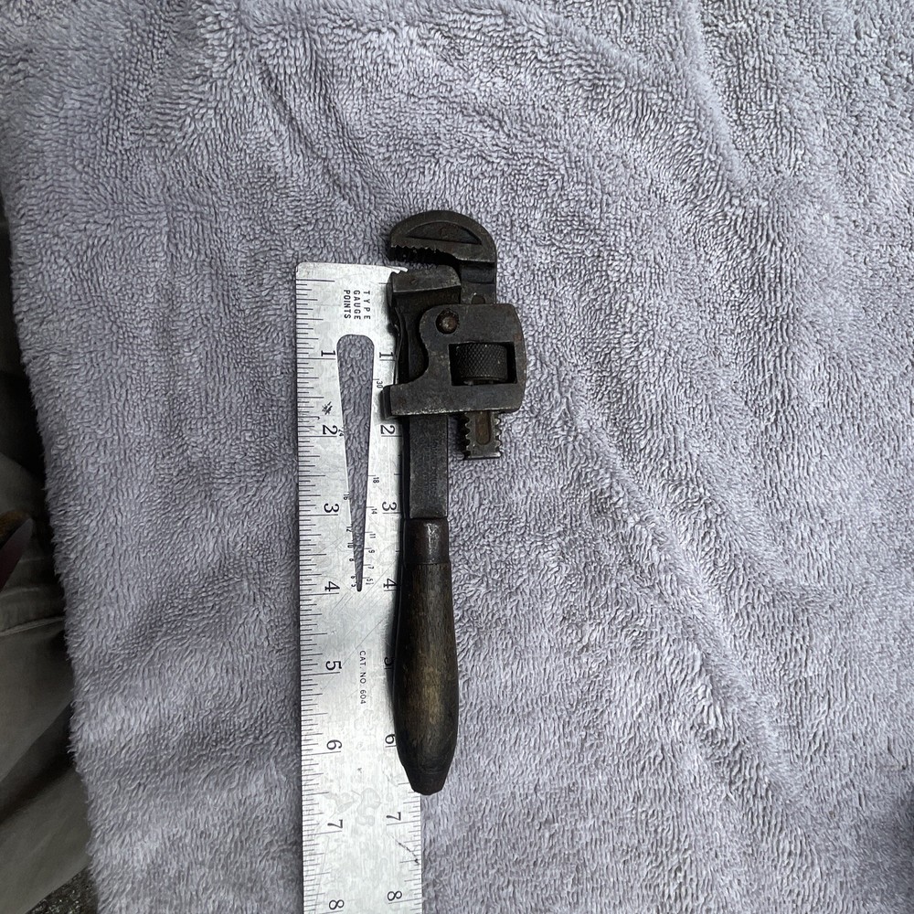 Monkey Wrench Wood Handle 7”