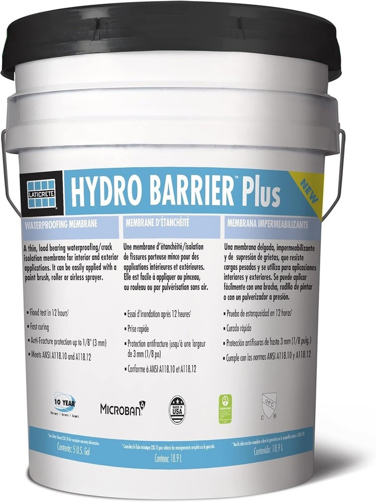 LATICRETE HYDRO BARRIER PLUS HYDRO BARRIER 5GAL