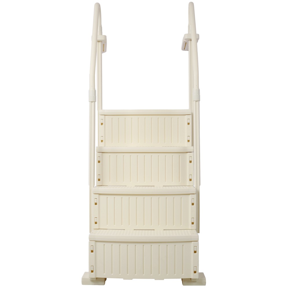 Above Ground Pool Steps with Handrails, 4-Step Entry, 400lb Capacity
