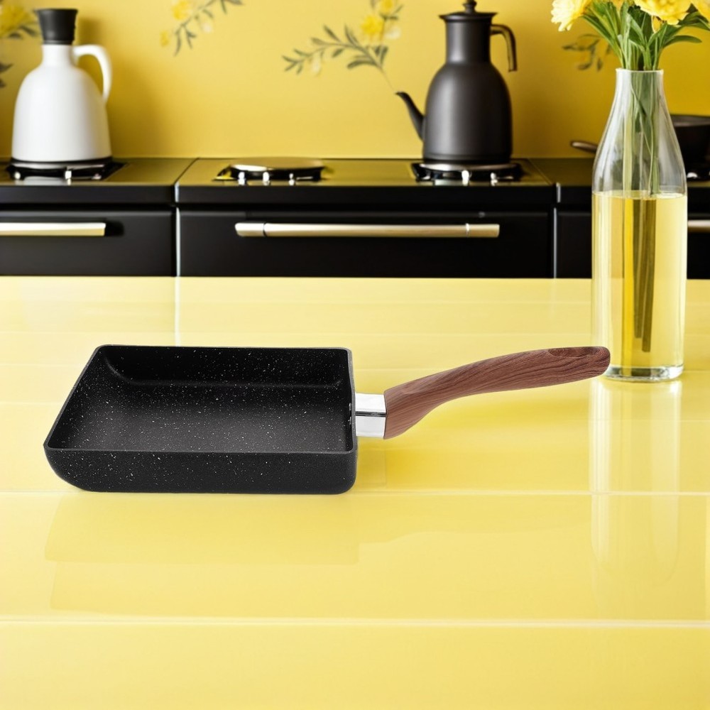 Aluminum Skillet Non-stick Copper Rectangular Frying Pan Nonstick Cookware