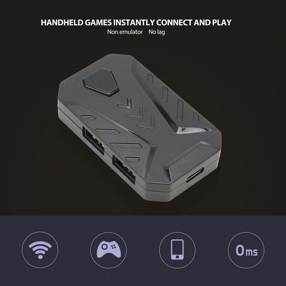 4 In 1 Mobile Game Combo Wireless Connection Gaming Keyboard Mouse Converter For