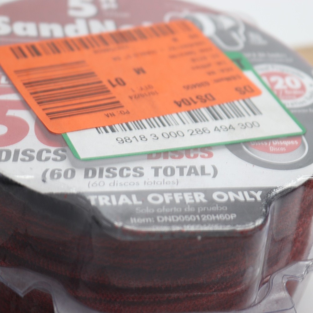 (50-Pk) Diablo Hook & Lock Sanding Disc Ceramic Blend Medium 120-Grit 5