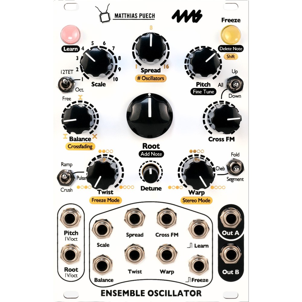 4MS ENOSC Ensemble Oscillator Eurorack Synth Module, White