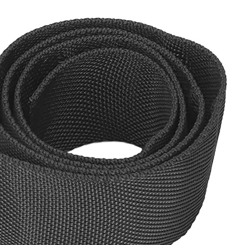 Rope Protector Sleeve, Polyester Winch Rope Protective Sleeve Black 2M