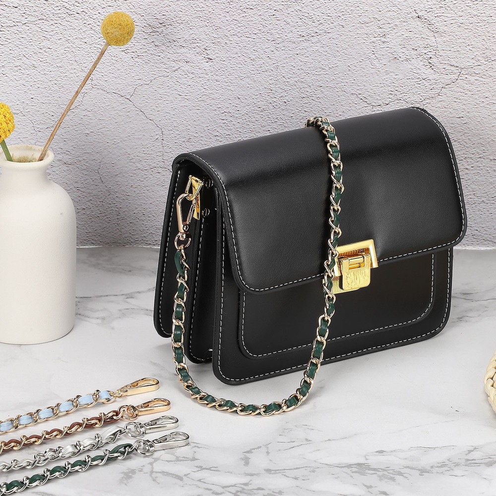 Purse Strap, 24" Leather for Shoulder Strap (Silver, Gold)