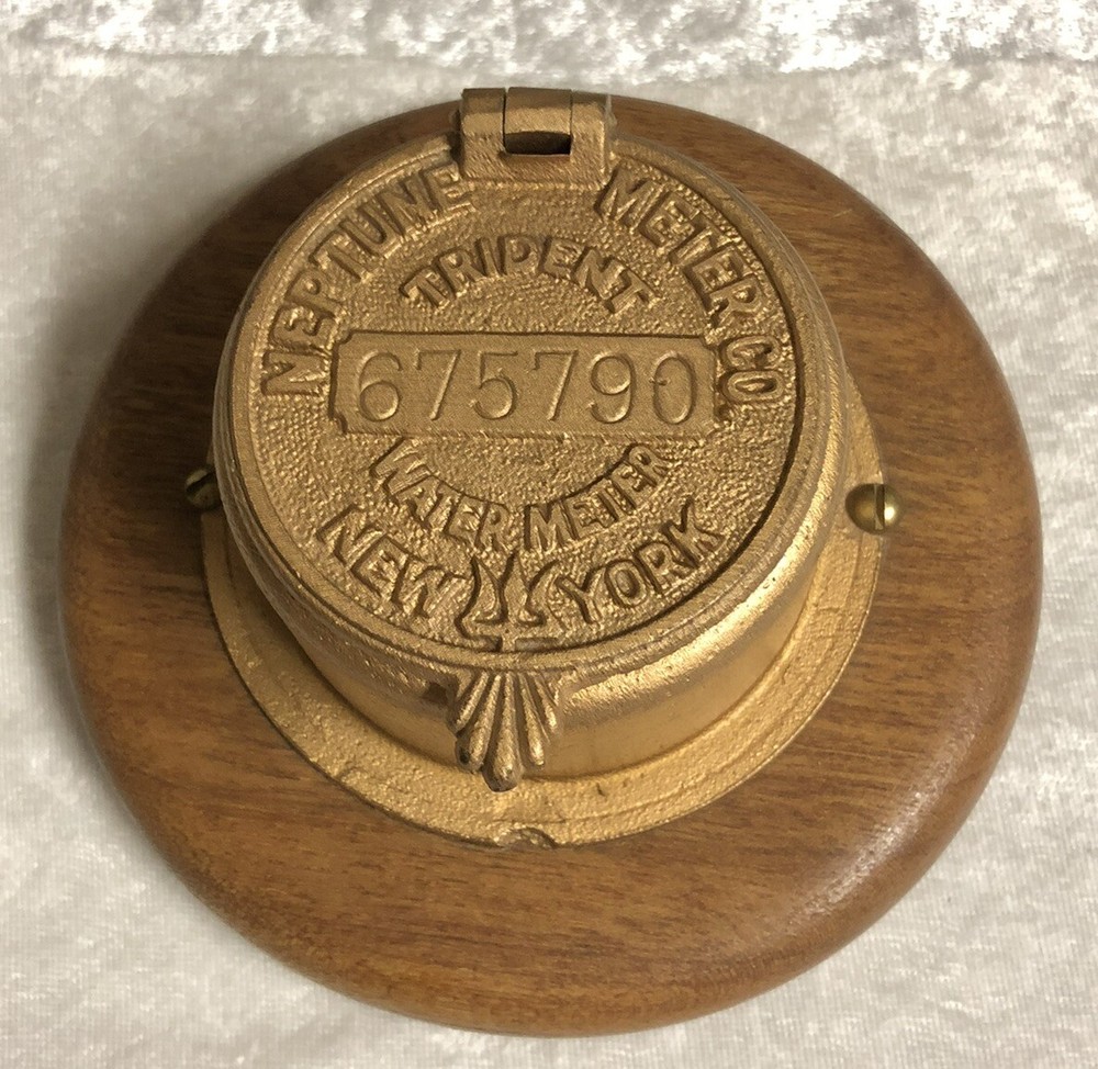 Vintage Neptune Trident Water Meter Box