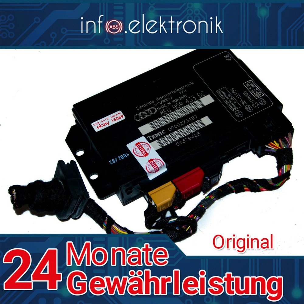 ⭐⭐⭐Comfort Control Unit + PLUG⭐⭐⭐8E0959433BC 00002731B7 AUDI⭐⭐⭐⭐ Tested 100%OK