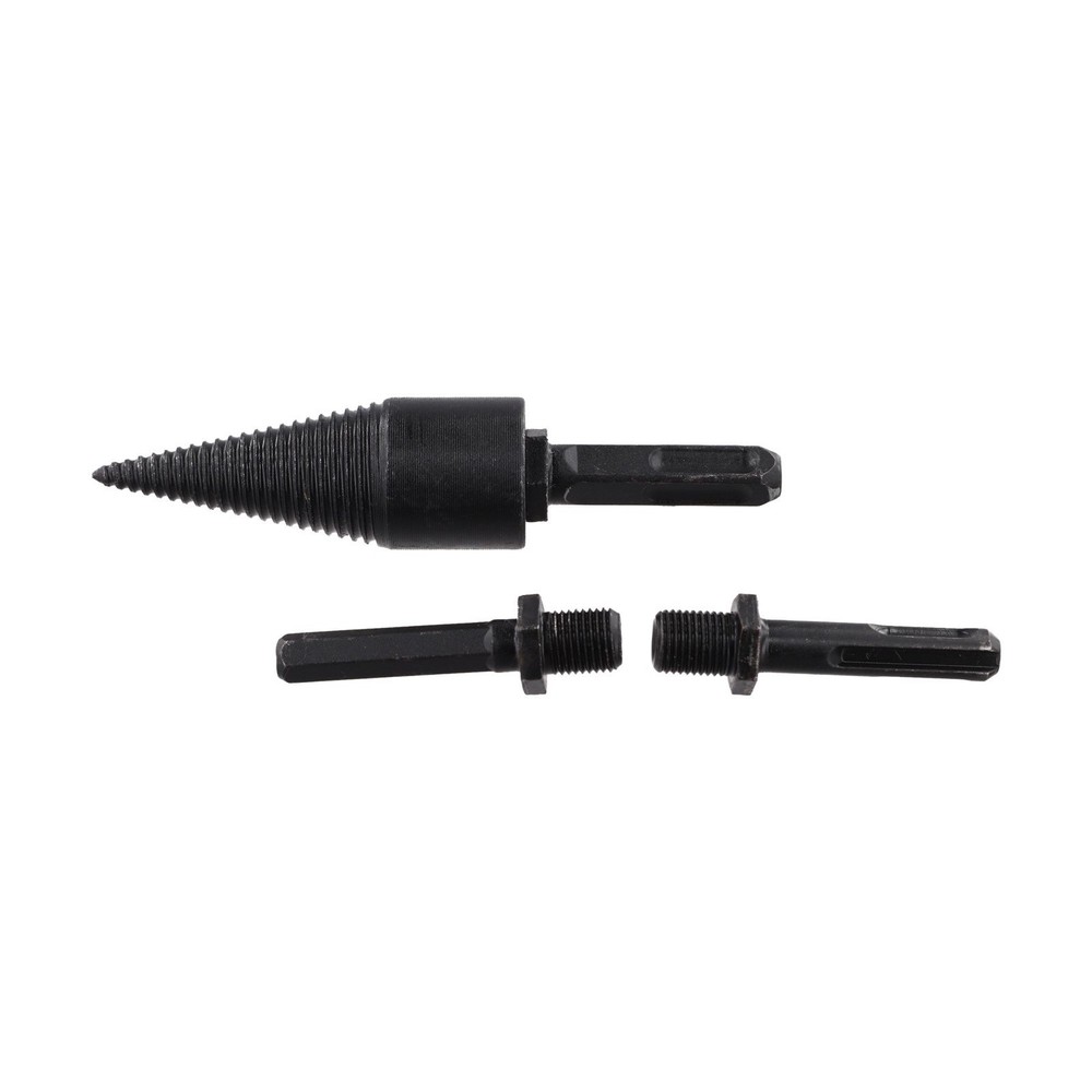 Firewood Drill Bit Set 4pcs for Log Splitting with Round Square Hexagon Handles