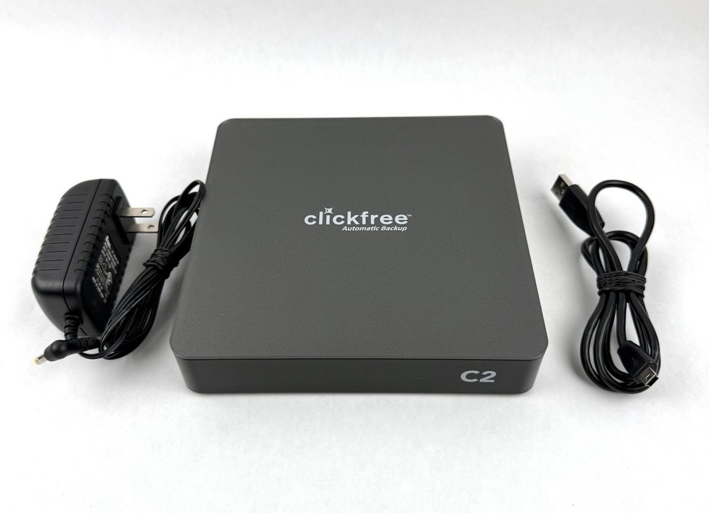 Clickfree 1TB Automatic Backup C2 Model HD1037 WD1040XM W/ Power/ USB Tested