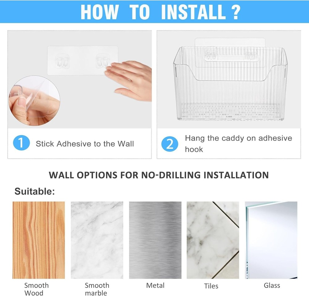 Durable 2 Pack Plastic Cabinet Lid Organizer with Easy Adhesive Installation