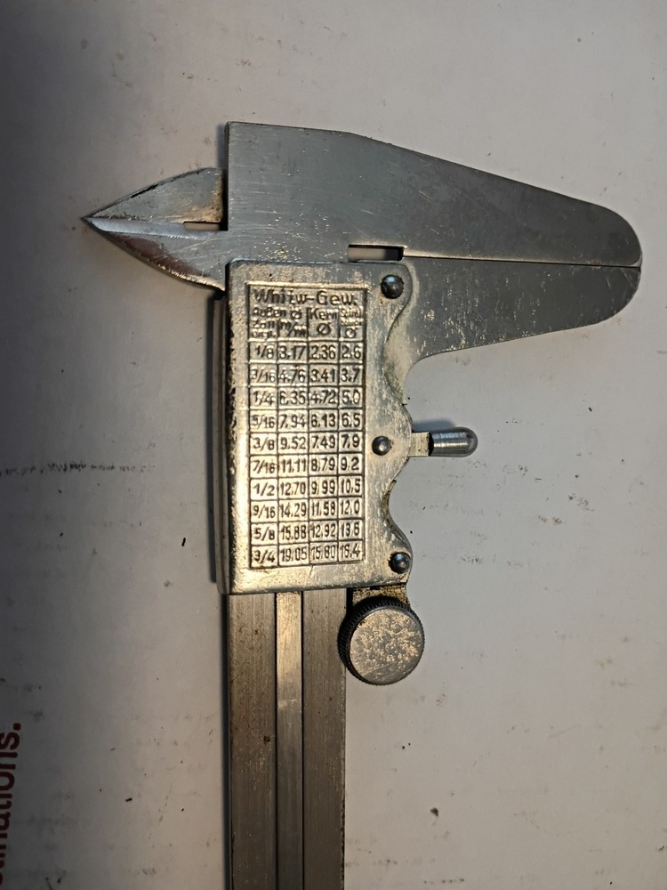 Older Vintage Helios Caliper Made In Germany Good Working Condition
