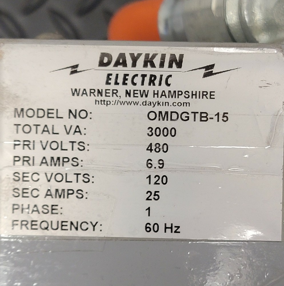 Daykin Electric - OMDGTB-15 - Single Phase - 480 Volt - Transformer Disconnect