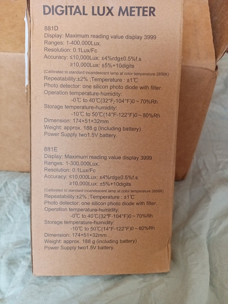 Infurider Digital LUX MeTer 400,000 Lux