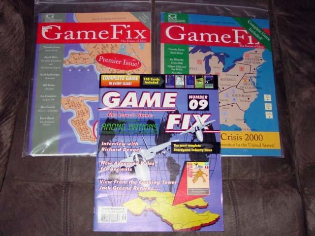 (3) GAME FIX Magazines - Issues #1, #2, #9 - 3 Games in One (UNPUNCHED)
