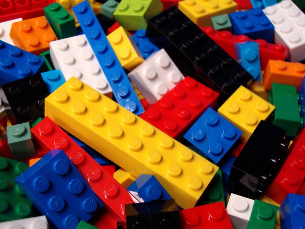 All Lego Bricks - 100 Bulk Pieces - ONLY BRICKS BLOCKS 1x2 2x2 2x4 2x3...Stud Sz