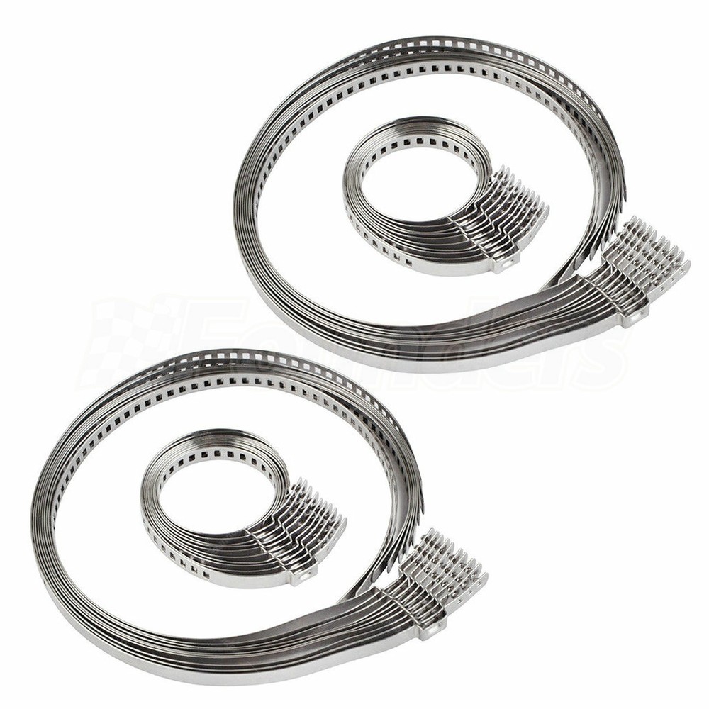 (40) Large and Small Kits Universal Adjustable Axle CV Joint Boot Crimp Clamps