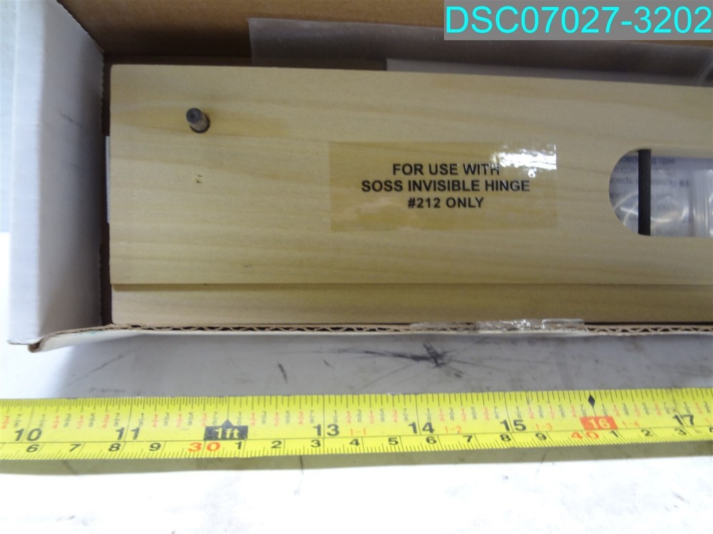 SOSS INVISIBLE HINGE ROUTER GUIDE INSTALLATION TEMPLATE 7033