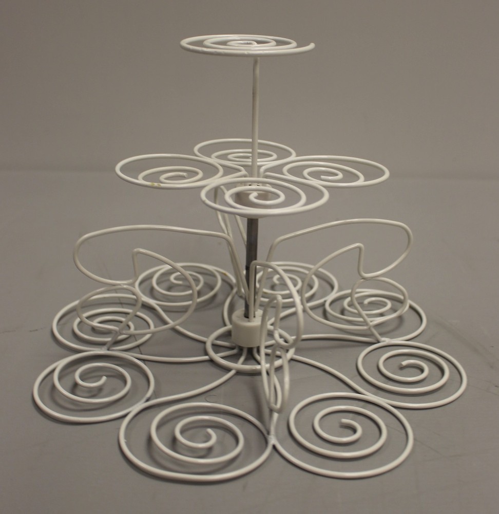 Wilton White Metal Cupcake & Dessert Stand - Used