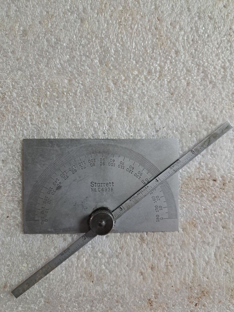 starrett no. C493B protractor