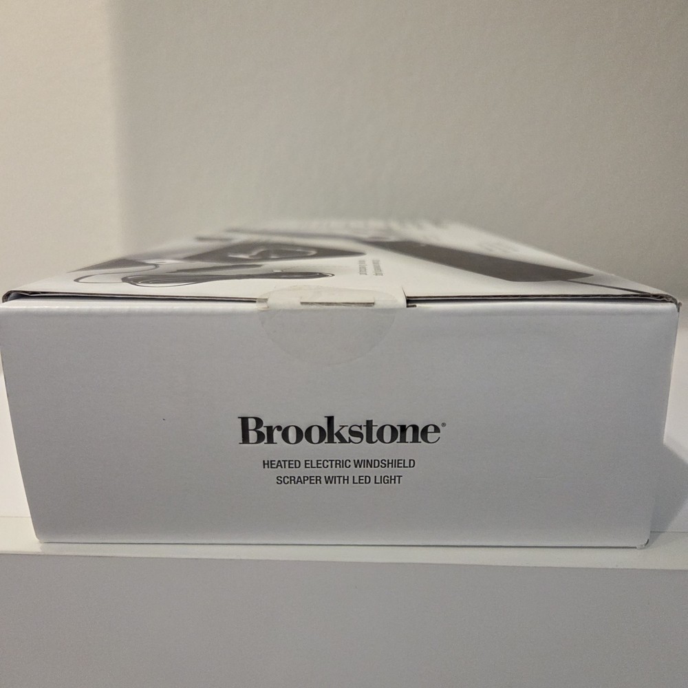 Brookstone Heated Electric Windshield Scraper with LED Light - Extendable Handle