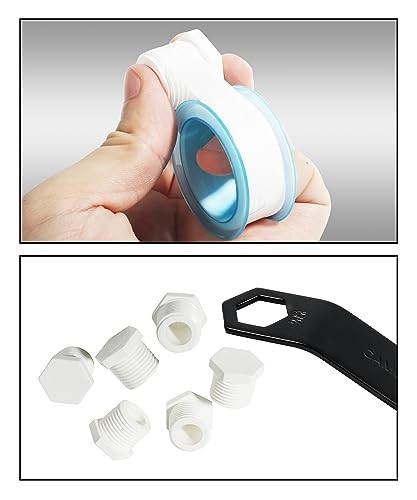 Zlirfy 1/2 Inch NPT Water Heater Drain Plug - 6 Pieces, Compatible With RV