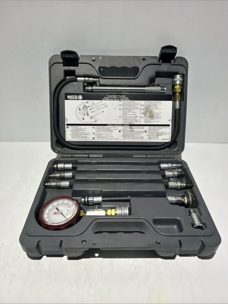 Matco Tools Master Compression Gauge Test Set in Original Case CT166AK