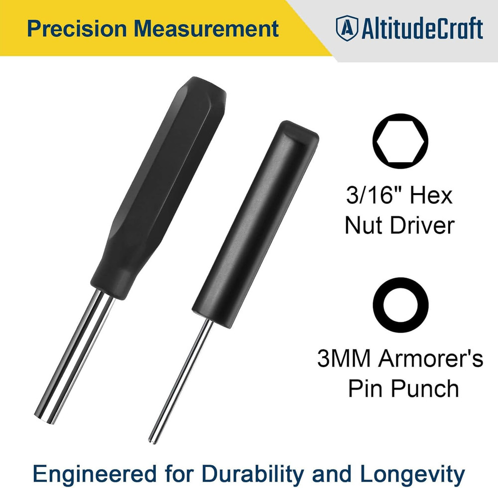 Front Sight Installation Hex Tool Kit, Front Sight Tool, Includes Disassembly To