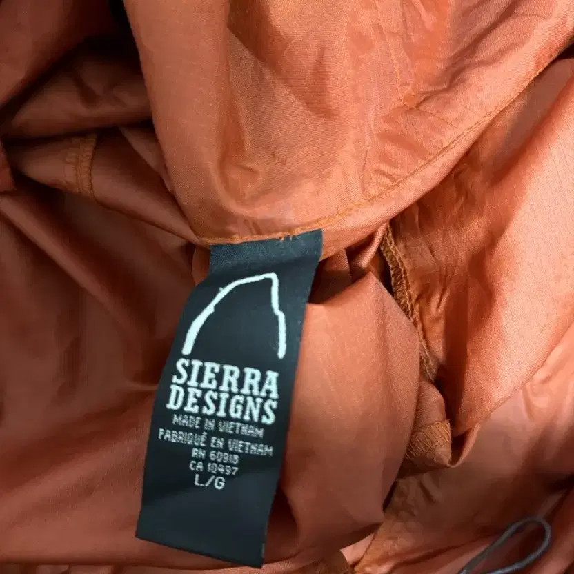 Sierra Design Ultra-Light Wind Shell Windbreaker Orange Official
